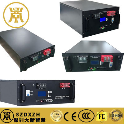 μαύρο 48v μπαταρία 100Ah Lifepo4 μπαταρία ενσωματωμένη