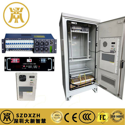 40U εξωτερικό 19 Rack ντουλάπι Αδιάβροχο εξωτερικό περίβλημα IP55 με σύστημα ψύξης και ρεύματος