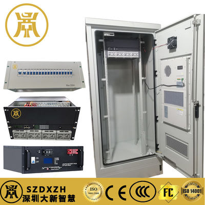 Ενσωματωμένο IP55 εξωτερικό ντουλάπι 20U - 40U περιβλήματα διανομής ενέργειας για τη βιομηχανία τηλεπικοινωνιών