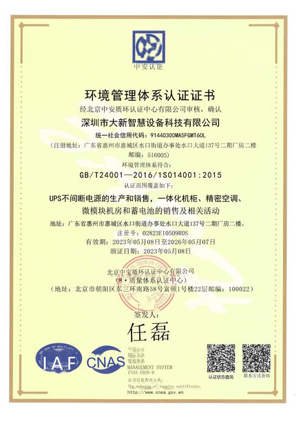 Κίνα Shenzhen Daxin Intelligent Equipment Technology Co., Ltd Πιστοποιήσεις